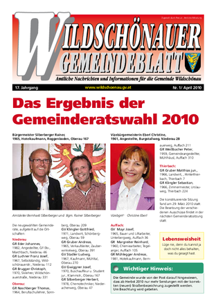 Gemeindezeitung April 2010