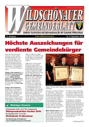 Gemeindezeitung September 2010