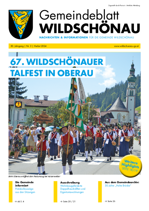 Gemeindezeitung Herbst 2024
