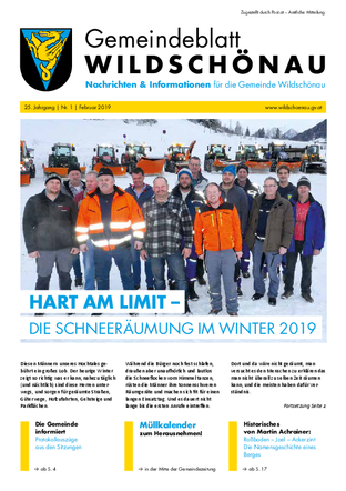 Gemeindezeitung Februar 2019