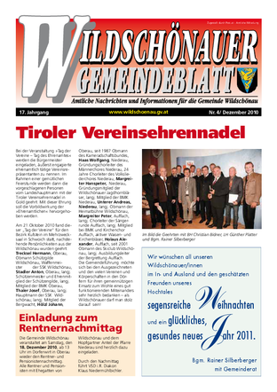 Gemeindezeitung Dezember 2010