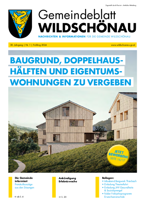 Gemeindezeitung Frühling 2024
