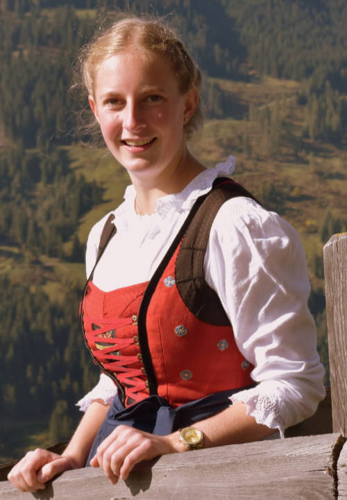 Praktikantin Johanna Mayr